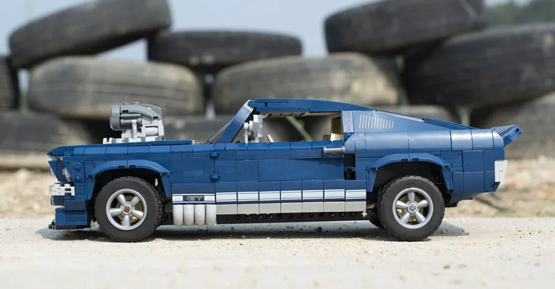 21047 21047 Technic Ford car Mustang 10265 сборная радиоуправляемая модель автомобиля, строительные блоки, рождественские подарки, игрушки-создатели для детей - Цвет: 21047