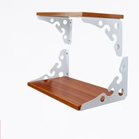 2pcs support wall frame mounting steel bracket shelf bracket heavy duty table floating holder industrial iron support table