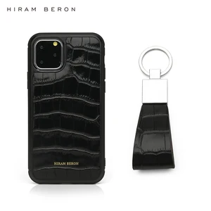 hiram beron personalized free leather key holder with case phone alligator pattern gift for christmas dropship free global shipping