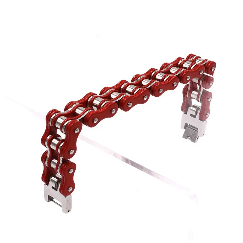 Мужской красный браслет в стиле панк мотоциклетные браслеты из нержавеющей