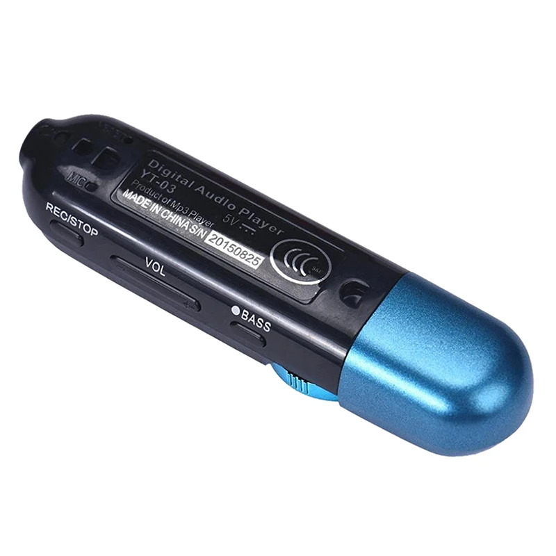Горячий LCD USB карта MP3 плеер 16 GB Lcd Usb Sn радио музыка FM ТВ флэш-плеер (синий) |