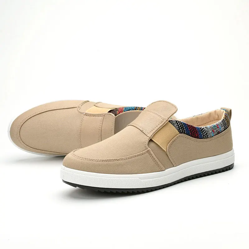 Скидка Мужская повседневная обувь Парусиновая Лоферы Модные кроссовки на низком