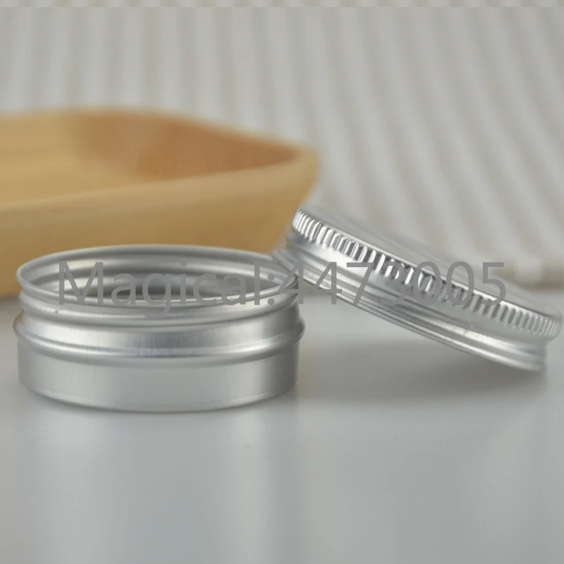 50pcs 100ml refillable round aluminium box empty screw top aluminum bottles Cream emulsion Cosmetic jar subpackage | Красота и