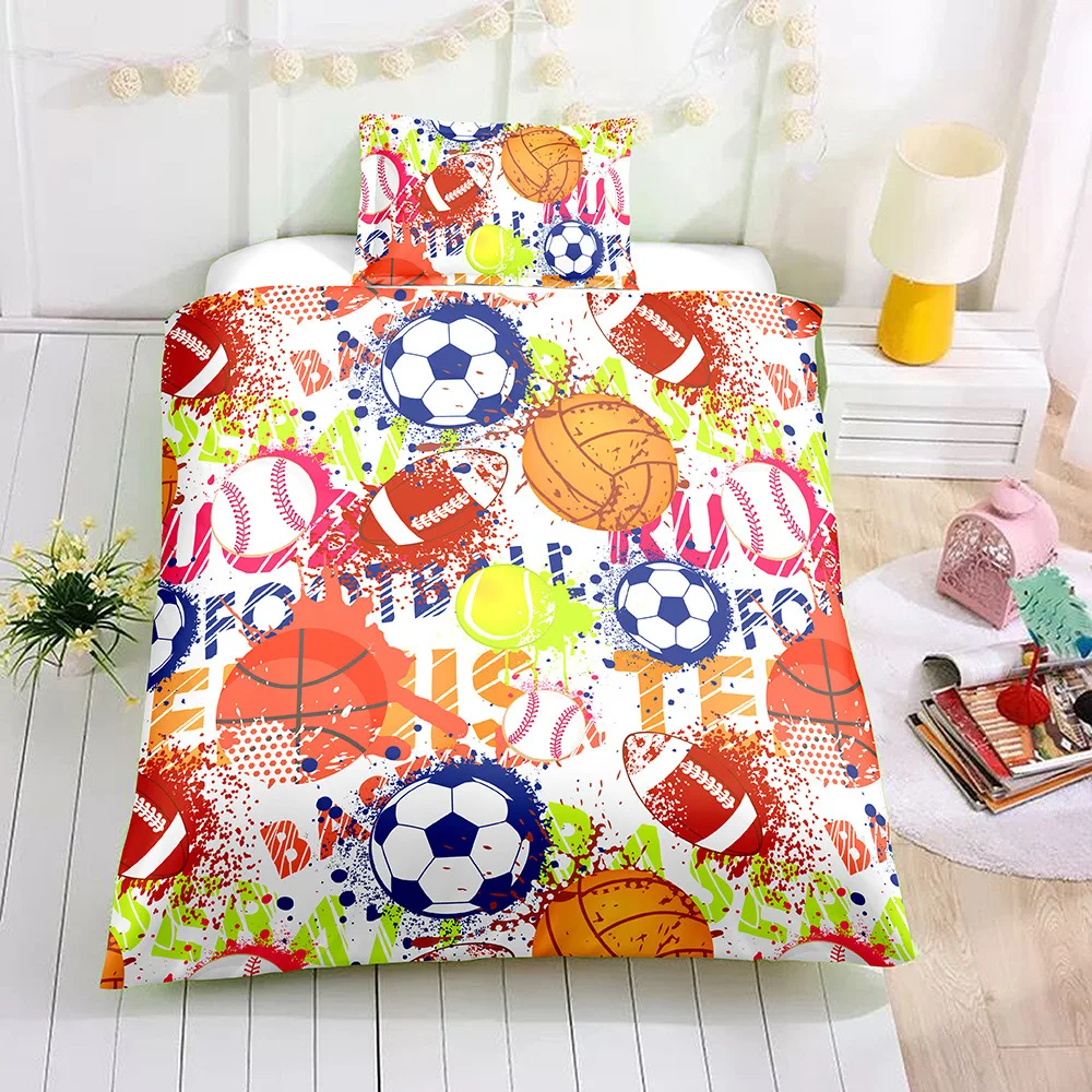 С изображением кенгуру гоночный автомобиль Сова постельное белье с футбольной