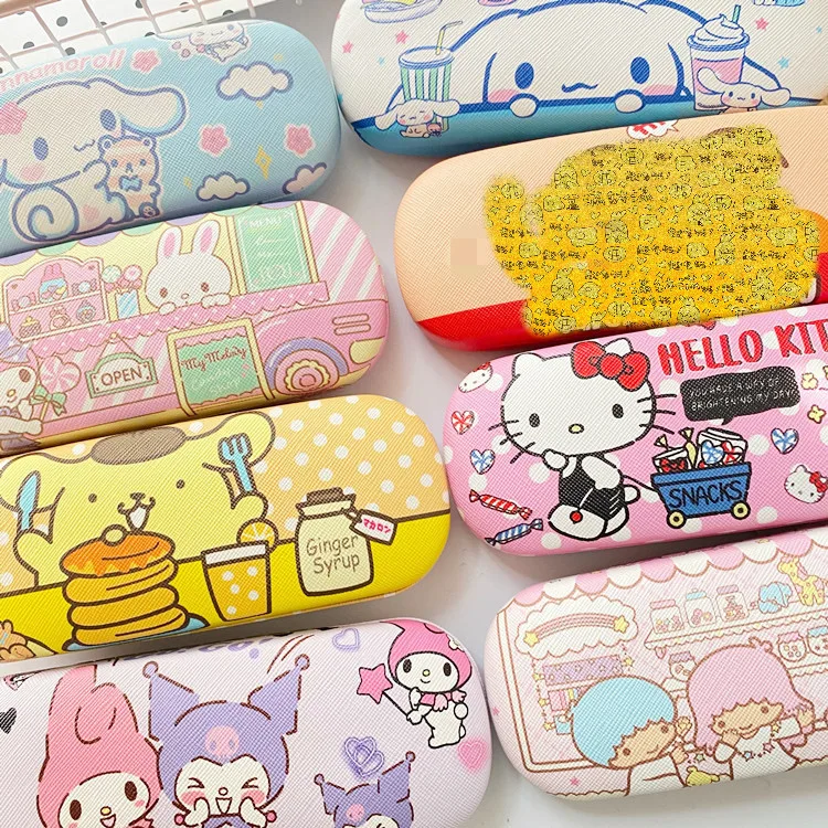 Sanrio hello kitty милый Коричный чехол мелодия Kuromi Желейный мультяшный ящик для
