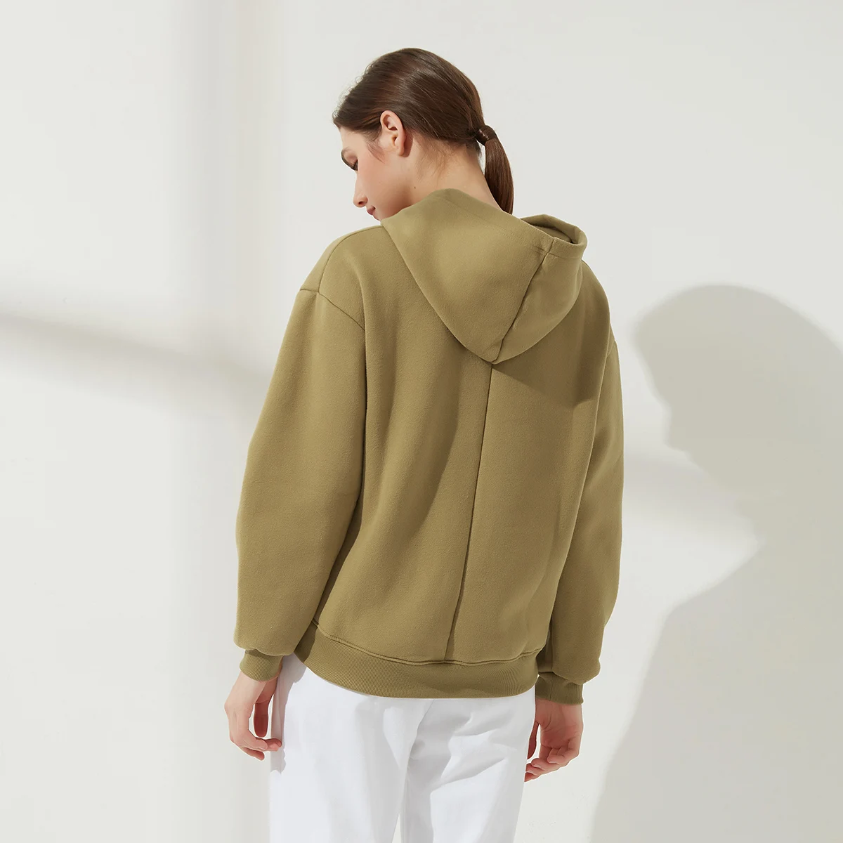 Женская флисовая толстовка с капюшоном на осень и зиму | одежда