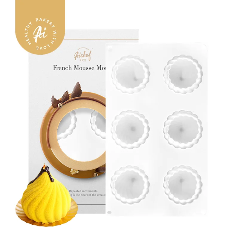 AiChef шесть отверстий высокий Вихрь муссовый торт французский западная точка