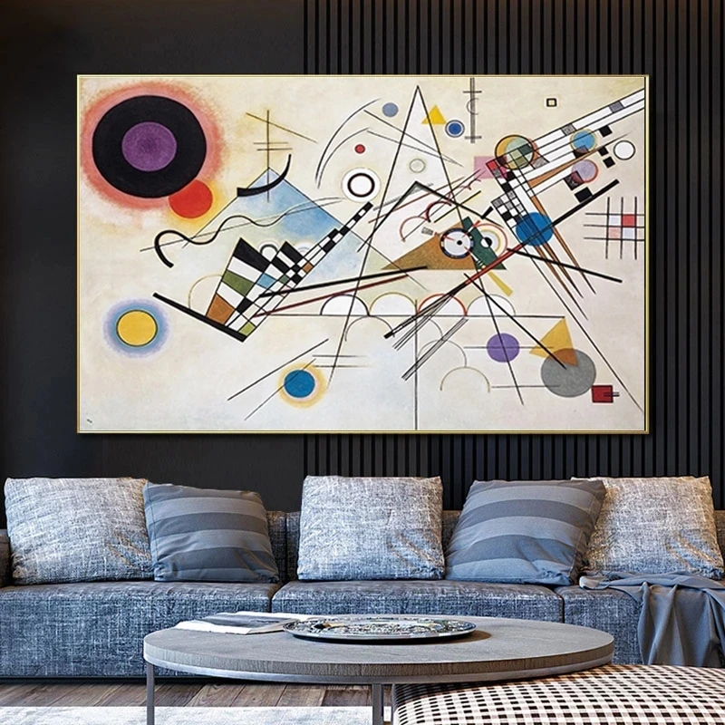 Современные абстрактные настенные картины Wassily Kandinsky на холсте постеры и печать