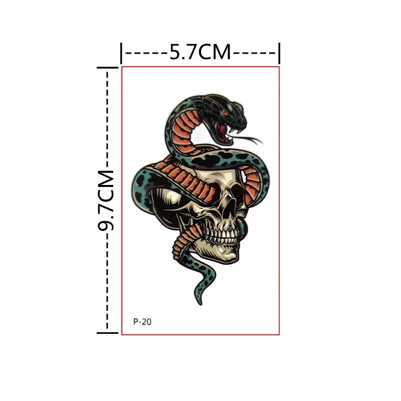 Wolf Totem Waterproof Fake Tattoo Stickers For Men Women Sexy Flower Tattoos Stickers Body Art  Water Transfer Decals Tattoo