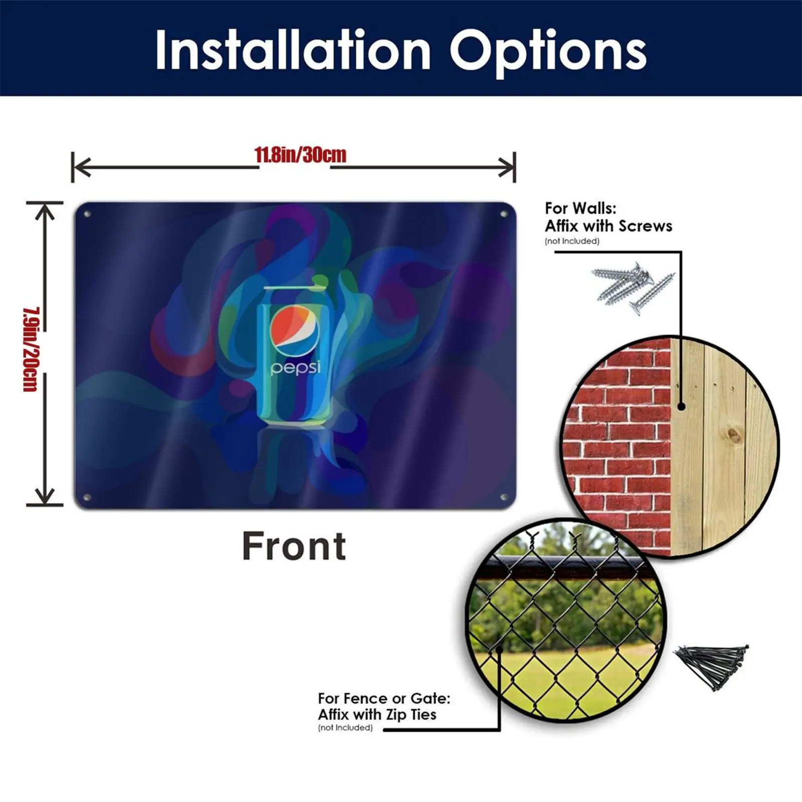 

Pepsi Wall Metal Poster Retro Plaque Warning Tin Sign Iron Painting Decoration Hanging Crafts Bar Pub Home Alihause Decor