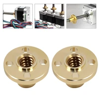 2pcs 3d printer accessories set lead screw brass nuts for nuts stepper