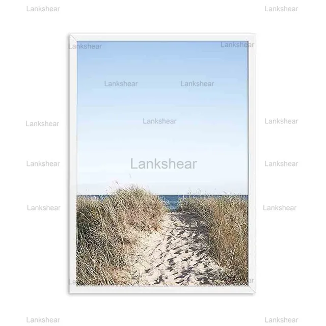 Настенная Картина на холсте с изображением берега пастельного пляжа ландшафта