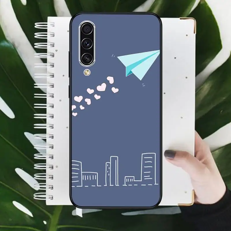 

Paper airplane Phone Cases For Samsung Galaxy M10 20 30 A 40 50 70 71 6S A2 A6 A9 2018 J7 CORE PLUS STAR S10 5G C8