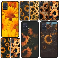 sunflower phone case for samsung s5 s6 s7 s8 s9 s10 s20 s21 edge plus e fe lite