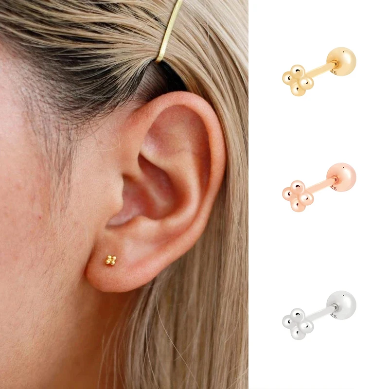 

Minimalist 100% 925 Sterling Silver Bling Zircon Star Mini Stud Earrings For Women Wedding Anniversary Party Piercing Oreja
