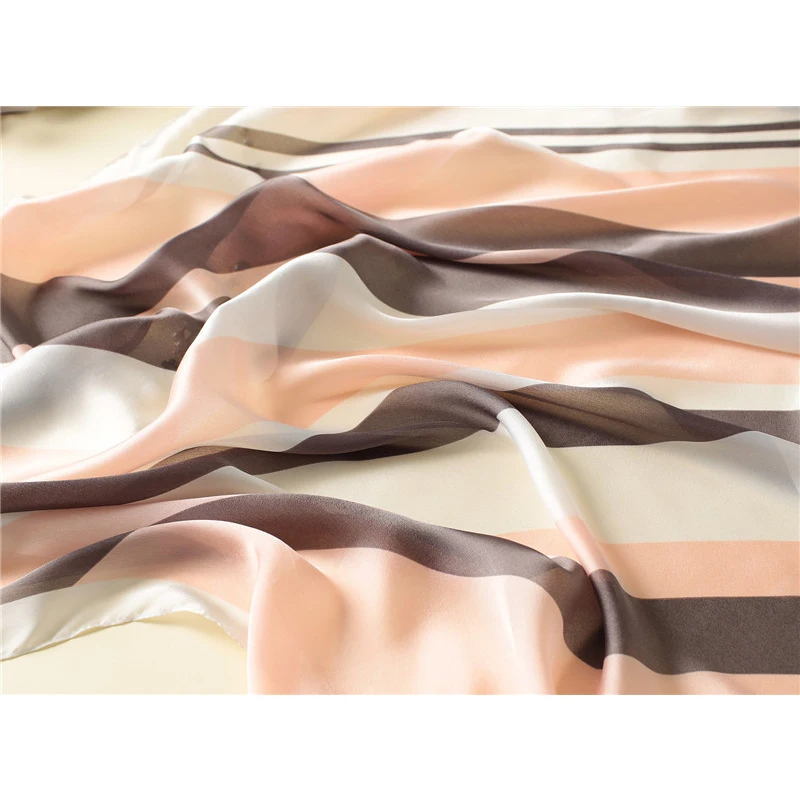 Визуальный оси чистый Шелковый шарф женские модные роскошные брендовые