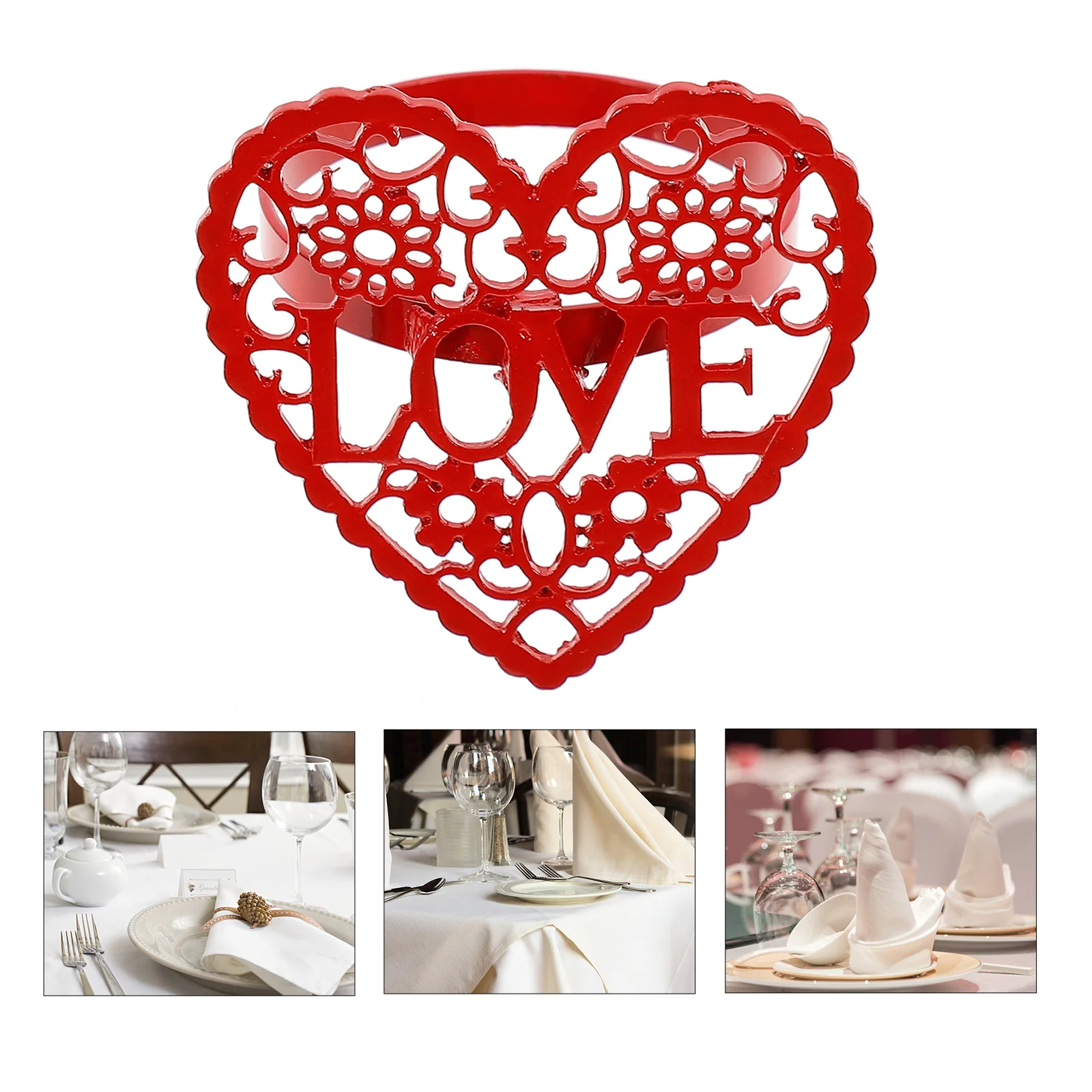 

6 шт., элегантные застежки для салфеток