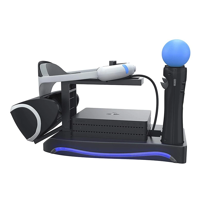 4 in 1 Game Handle Charger Bracket for Sony PS4 VR Second Generation Controller Base Headset Charging Stand | Электроника