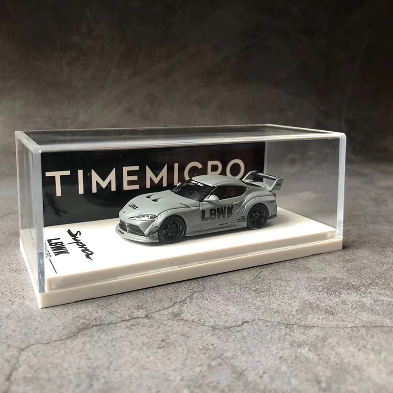 

Time Micro 1/64 Model Car Toyota Supra Alloy Vehicle Die-cast Collection Display Metal Gifts-Gray