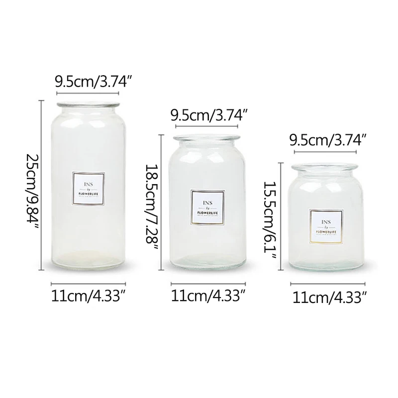 Стеклянная ваза для цветов Strongwell в скандинавском стиле стеклянный держатель