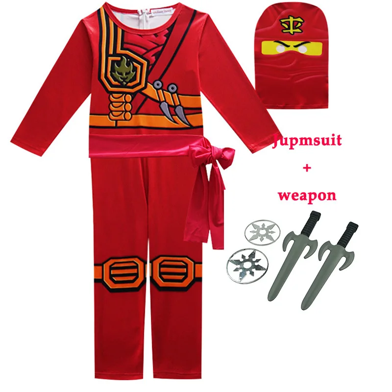 Ninjago Costumes Boys Girls Halloween Party Costume for Kids Christmas Suit Ninja Clothes Superhero Cosplay Clothing Sets | Детская