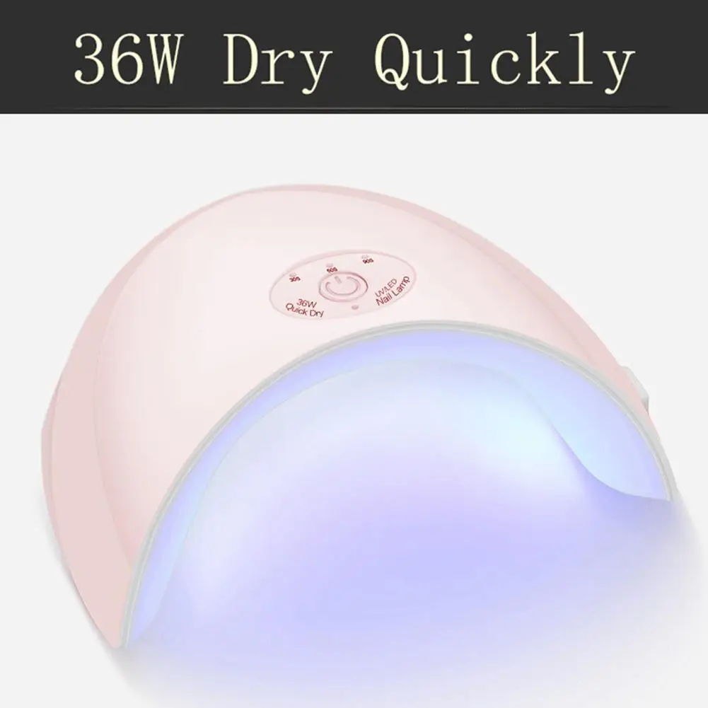Яркая Гламурная 36 Вт быстросохнущая УФ лампа Светодиодная для маникюра Сушилка
