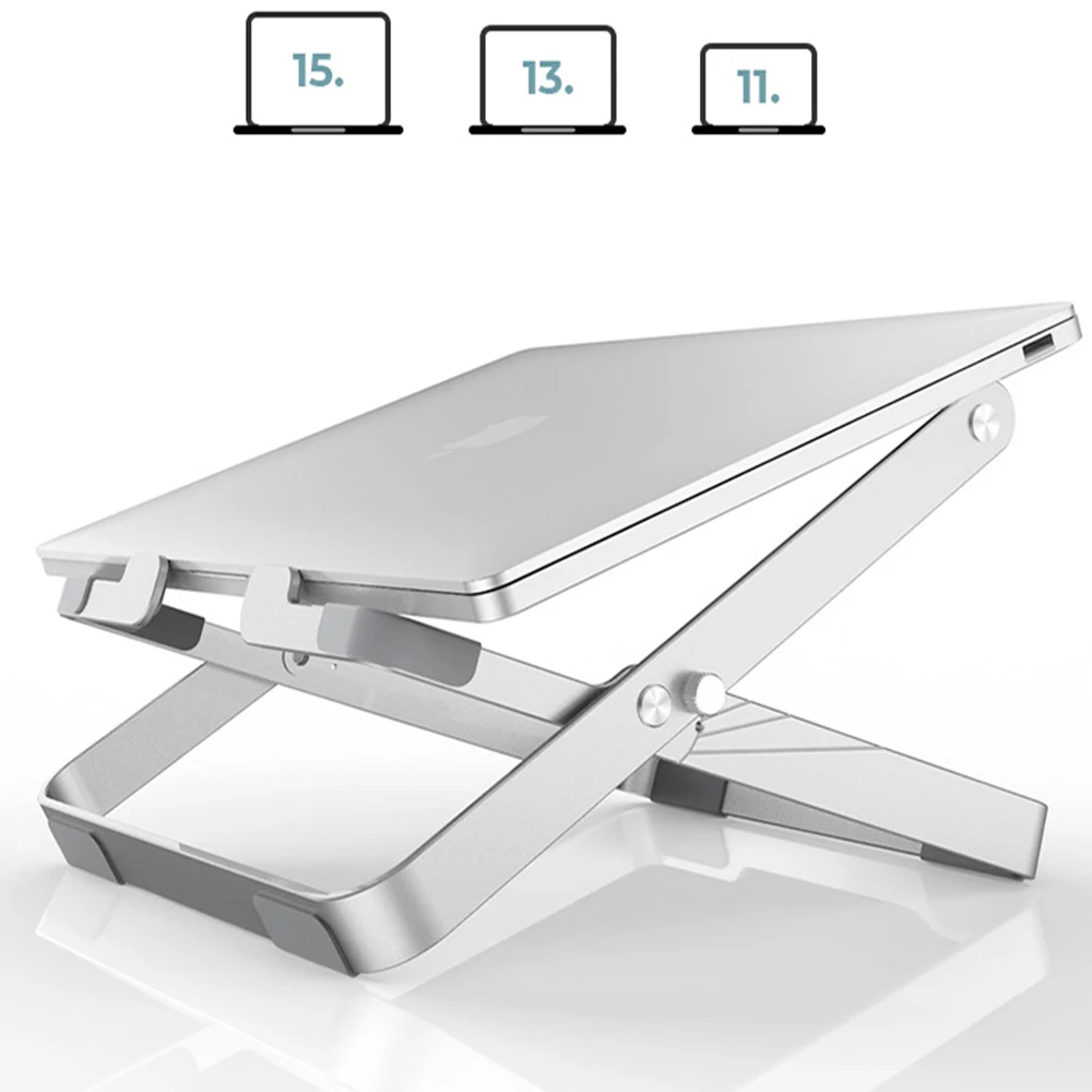 

Adjustable Laptop Stand Aluminium Alloy Non-Slip Holder Bracket Heat Release Cooling Notebook Portable Computer Stand