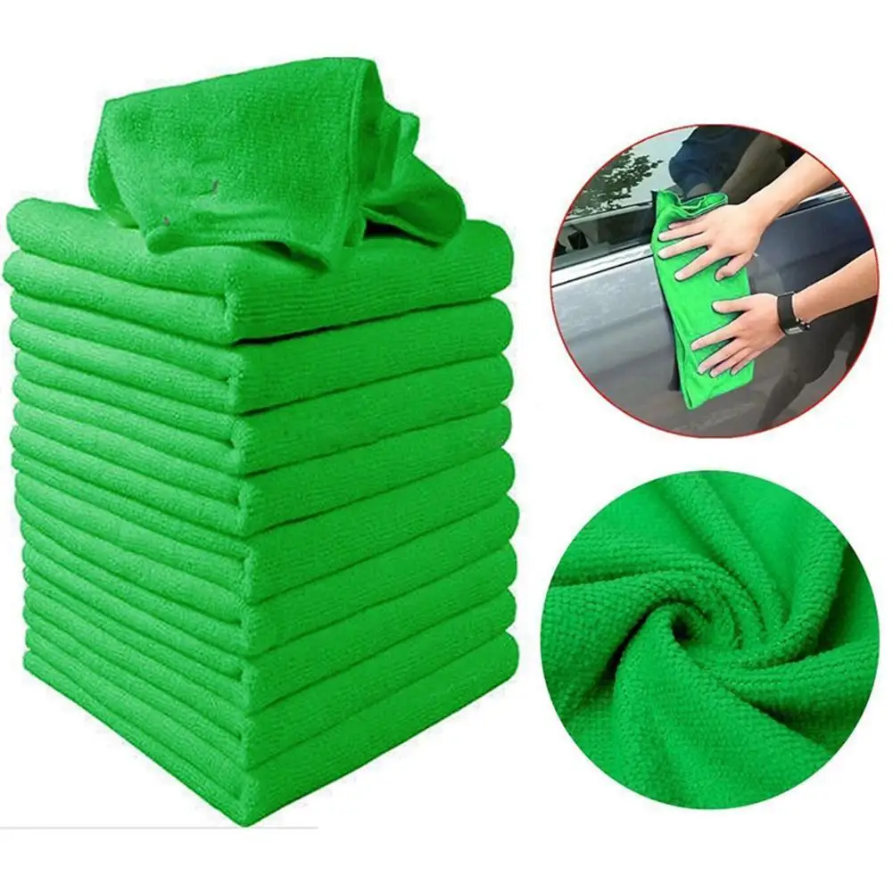 

1pcs Car Cleaning Towel Soft Microfiber Cleaning Small Absorption Water Wash Anti-static Towel Car 30x30cm Towel Square V1S5