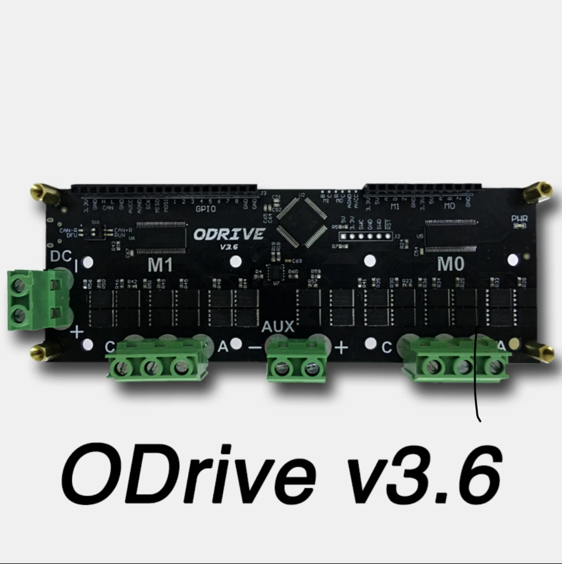 Двухмоторный контроллер ODrive3.6 FOC BLDC AGV плата для разработки высокой мощности |