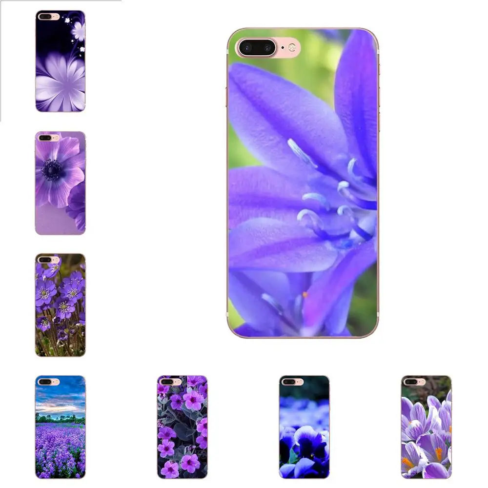 Для Apple iPhone 4 4S 5 5C 5S SE 6 6S 7 8 Plus X XS Max XR ТПУ чехлы накладки сладкий фиолетовый