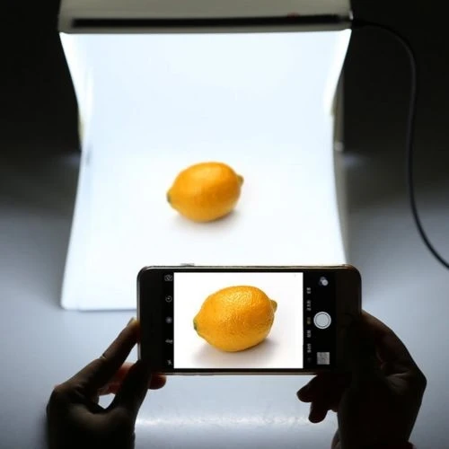 Light Room Mini Photo Studio 9&quot Photography Lighting Tent Kit Backdrop Cube Box Included 2 Backdrops Black + White | Электроника