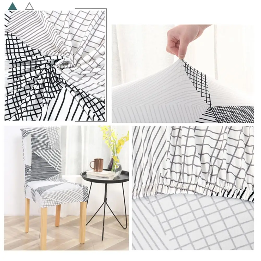 Мягкий тканевый чехол на стулья универсальный домашний отель эластичный