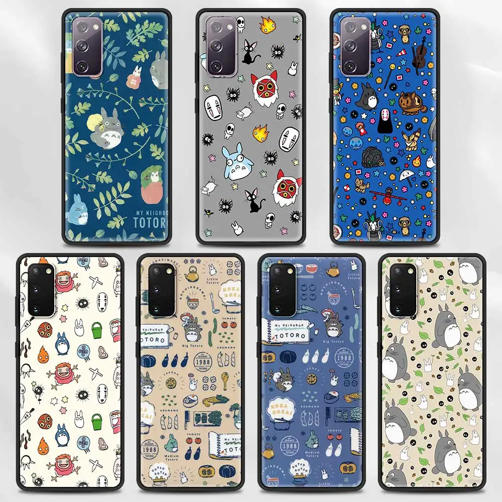 Милый мультяшный чехол для смартфона с японским Аниме Тоторо Samsung Galaxy S20 S21 FE Ultra S10