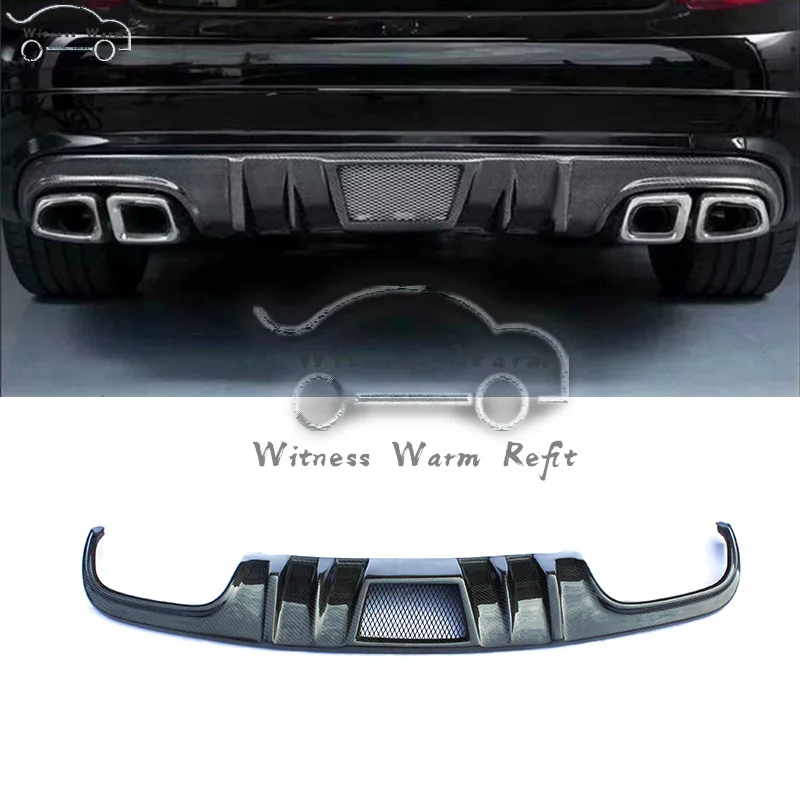 Спойлер для заднего бампера из углеродного волокна Mercedes Benz C Class W204 C63 AMG 2007 2011 FRP