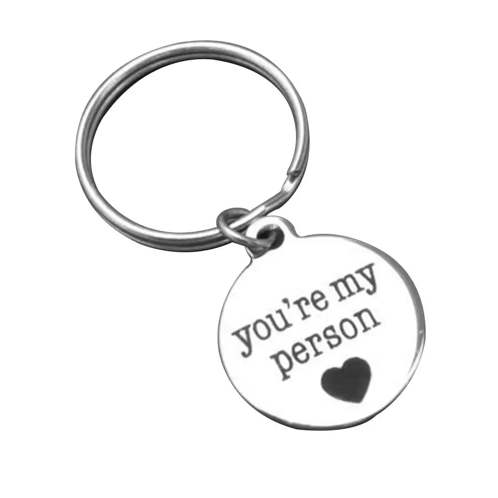 Вы мой человек сердце печатных диск Шарм брелок пара ювелирных изделий