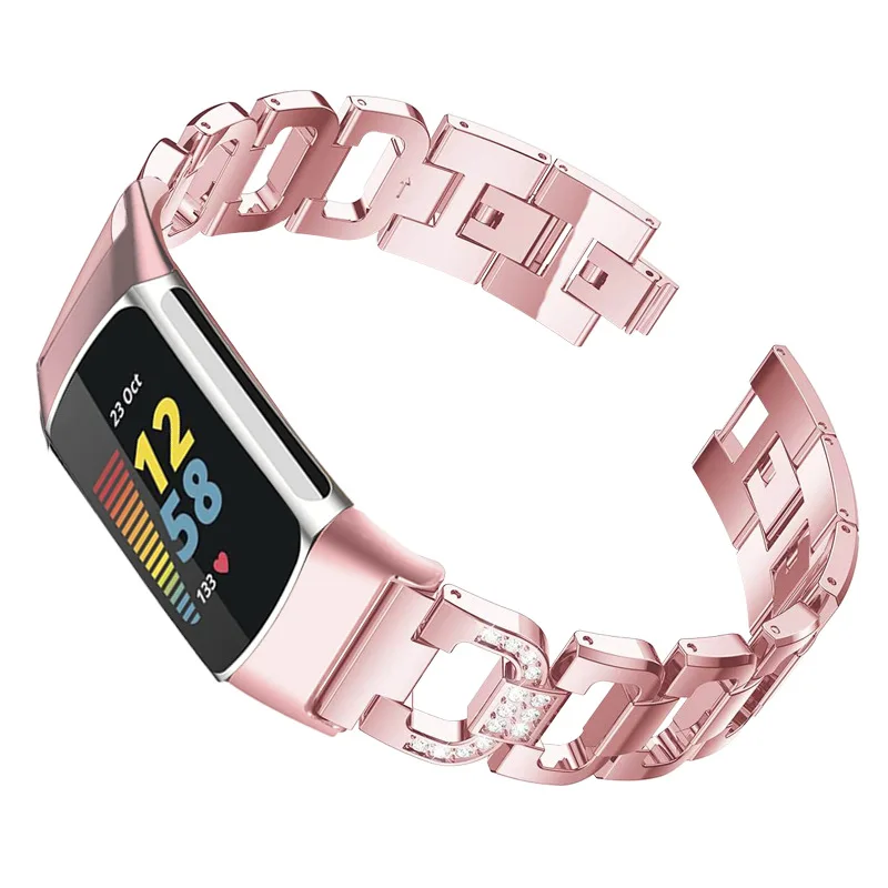 Ремешок из нержавеющей стали для Fitbit Charge 3/Charge4 сменный Браслет умных часов 5