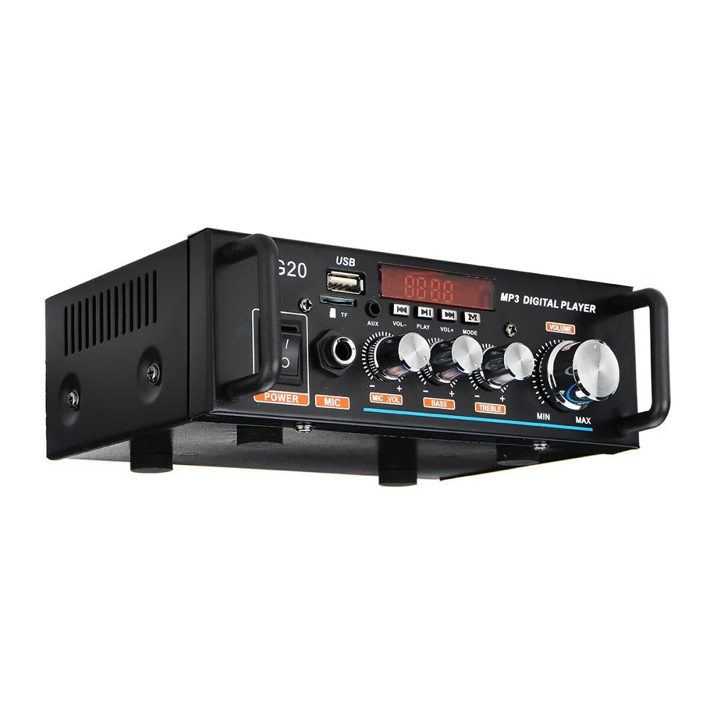 Усилитель мощности 600 Вт Bluetooth 110 220 В 2CH HIFI аудио стерео усилитель USB FM радио
