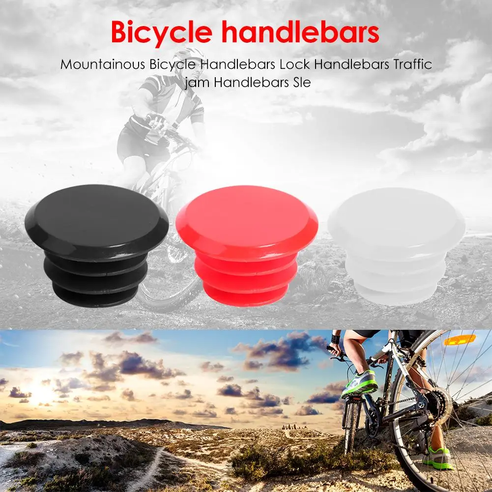 

2pcs Bicycle Handlebar Plugs Classic Delicate Bicycle Handlebar End Plug Plastic Mountain Road Bike Grips Cap Covers