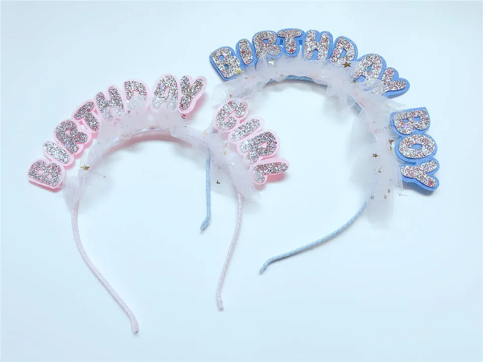 1 шт. модные милые блестящие повязки для волос на день рождения девочек палочки