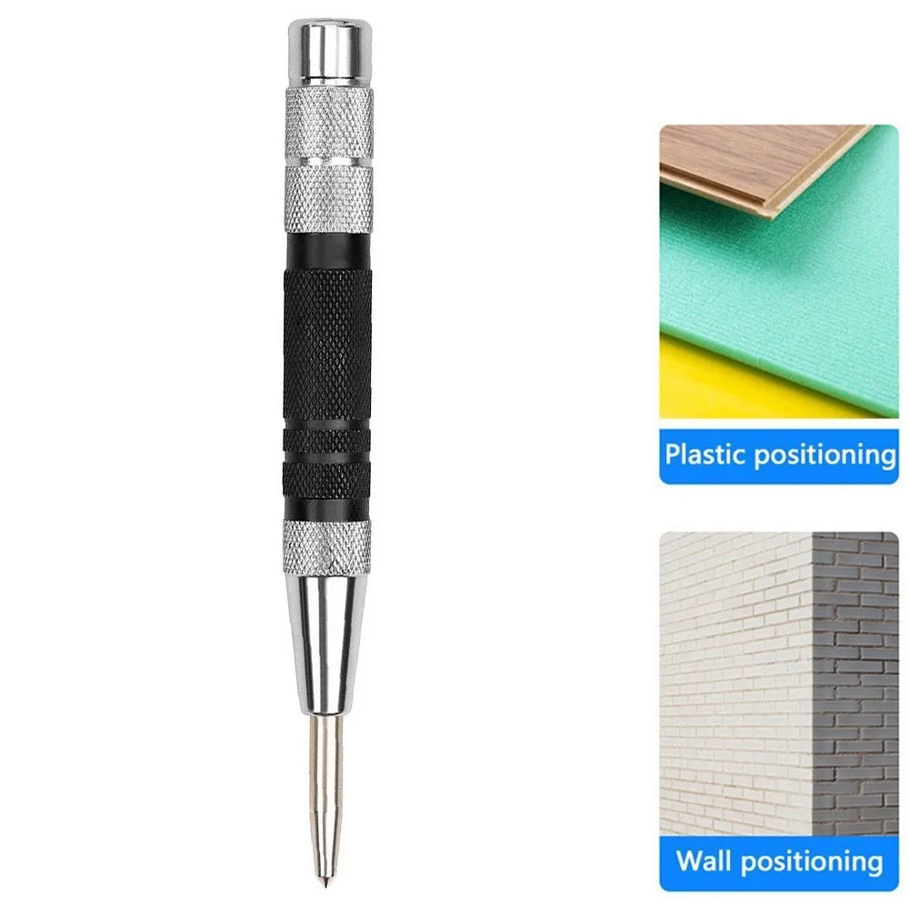 

1pc 155mm Automatic Centre Punch Adjustable Spring Loaded Metal Drill Hole Tool Alloy Steel Hand Tools Accessories