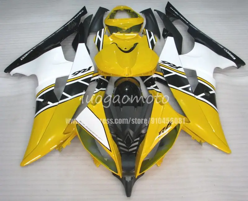 

Injection YELLOW WHITE Fairings kit for YAMAHA YZF600 R6 08 09 10 11 12 13 14 2008 2009 2015 fairings set YZF R6 body kits