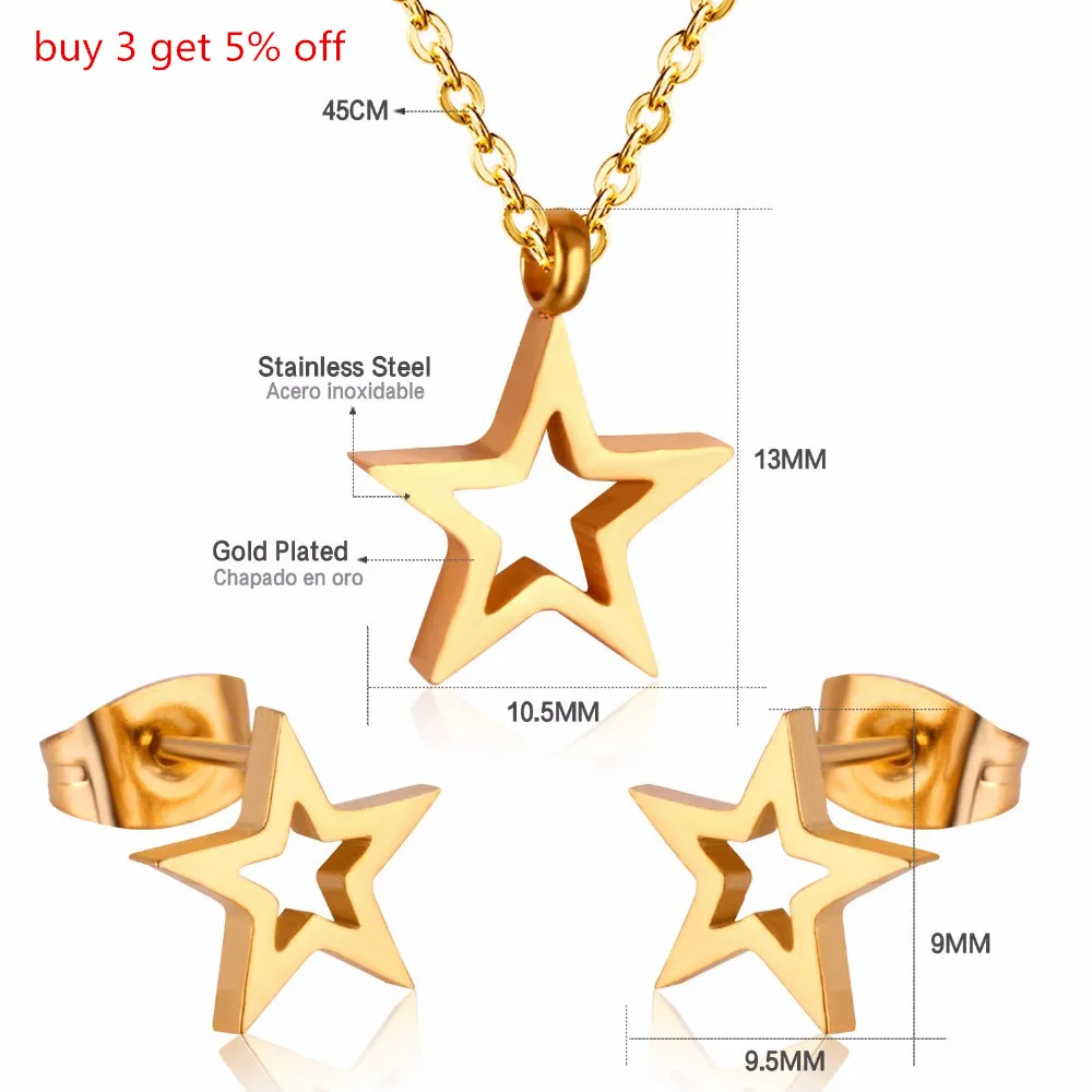 LUXUKISSKIDS Нержавеющая Сталь Дубай Свадебные африканские Ювелирные наборы ожерелье