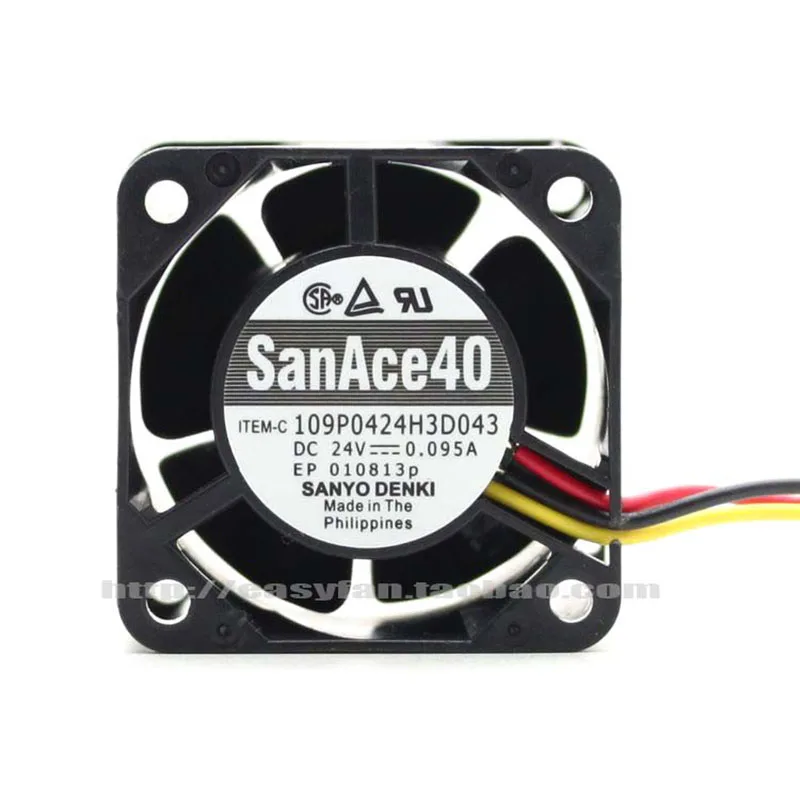 109P0424H3D043 Новый SANYO 24 В 0.095A 4028 трехпроводный инверторный вентилятор 40x40x2 8 мм