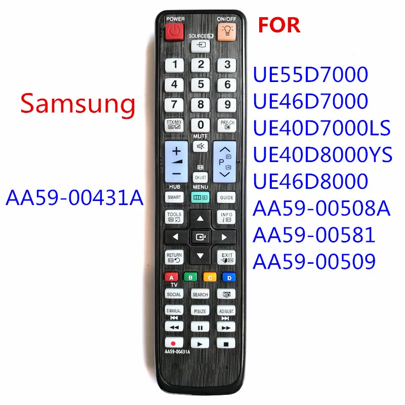 Новый Сменный AA59-00431A, пригодный для Samsung 3D Smart TV LCD LED плеер с пультом дистанционного управления PS51D8000 PS64D8000 UE40D7000 UE40D8000 - изображение
