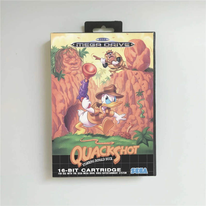 Quackshot накладка Дональд Дак ЕС в розничной упаковке 16 бит MD игровая карта для Megadrive
