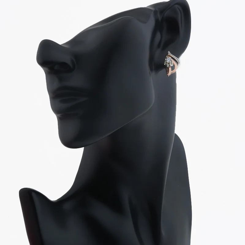 Модные ювелирные изделия для женщин 585 серьги в виде белых цветов золотого цвета