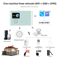 cs118 wifigsmgprs 3 in 1 network intelligent home alarm system tuya app remote control 433mhz home secure door bell