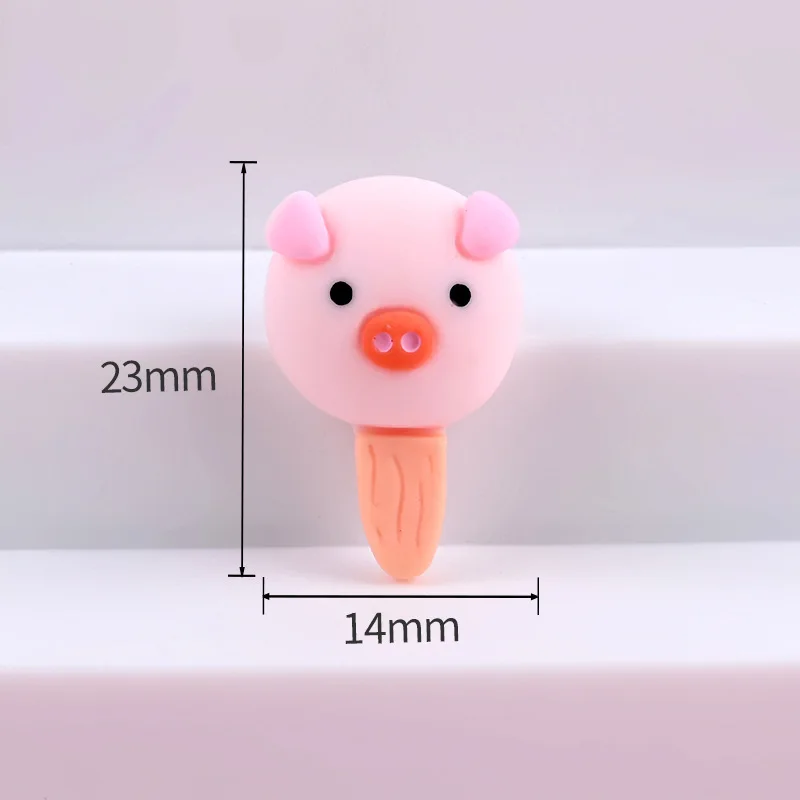 12pcs resin cartoon kawaii simulation animal ice cream phone case accessories diy hair hairpin brooch backpack accessories free global shipping