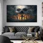 Ретро Винтажные парусники пиратский корабль пейзаж плакаты и принты Картина на холсте настенные картины для гостиной украшение