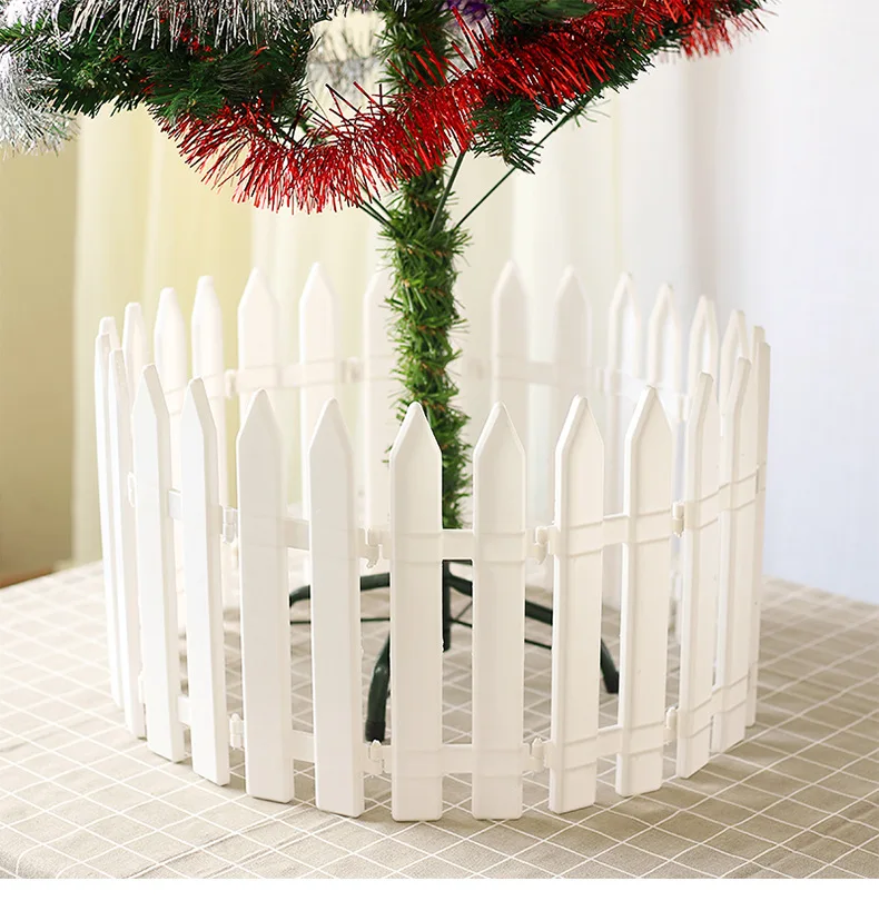 

20 шт. миниатюрные маленькие ограждения, садовые микро-ворота для кукольного домика, украшение для рождественской елки, белый пластиковый за...